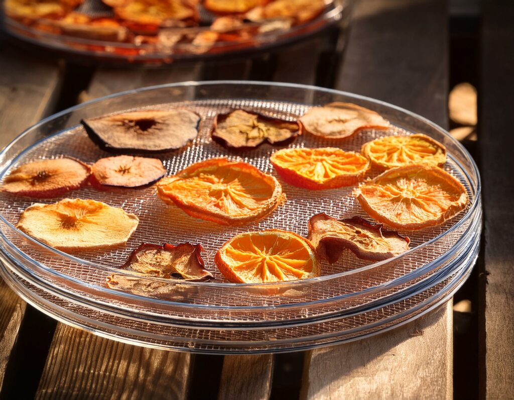 Photo de déshydratation de fruits grâce au soleil